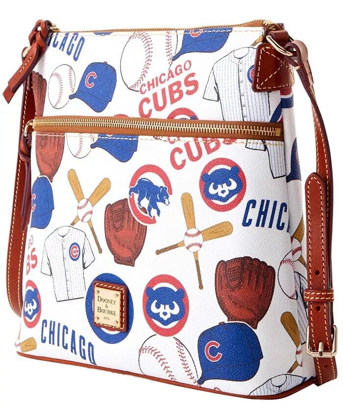 

Белый - Кошелек через плечо Chicago Cubs Gameday Dooney & Bourke, белый