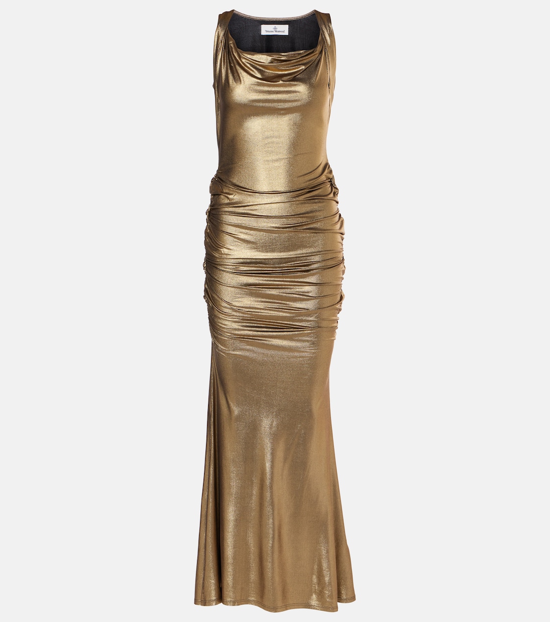 

Платье Лиз из джерси с драпировкой Vivienne Westwood, золотой