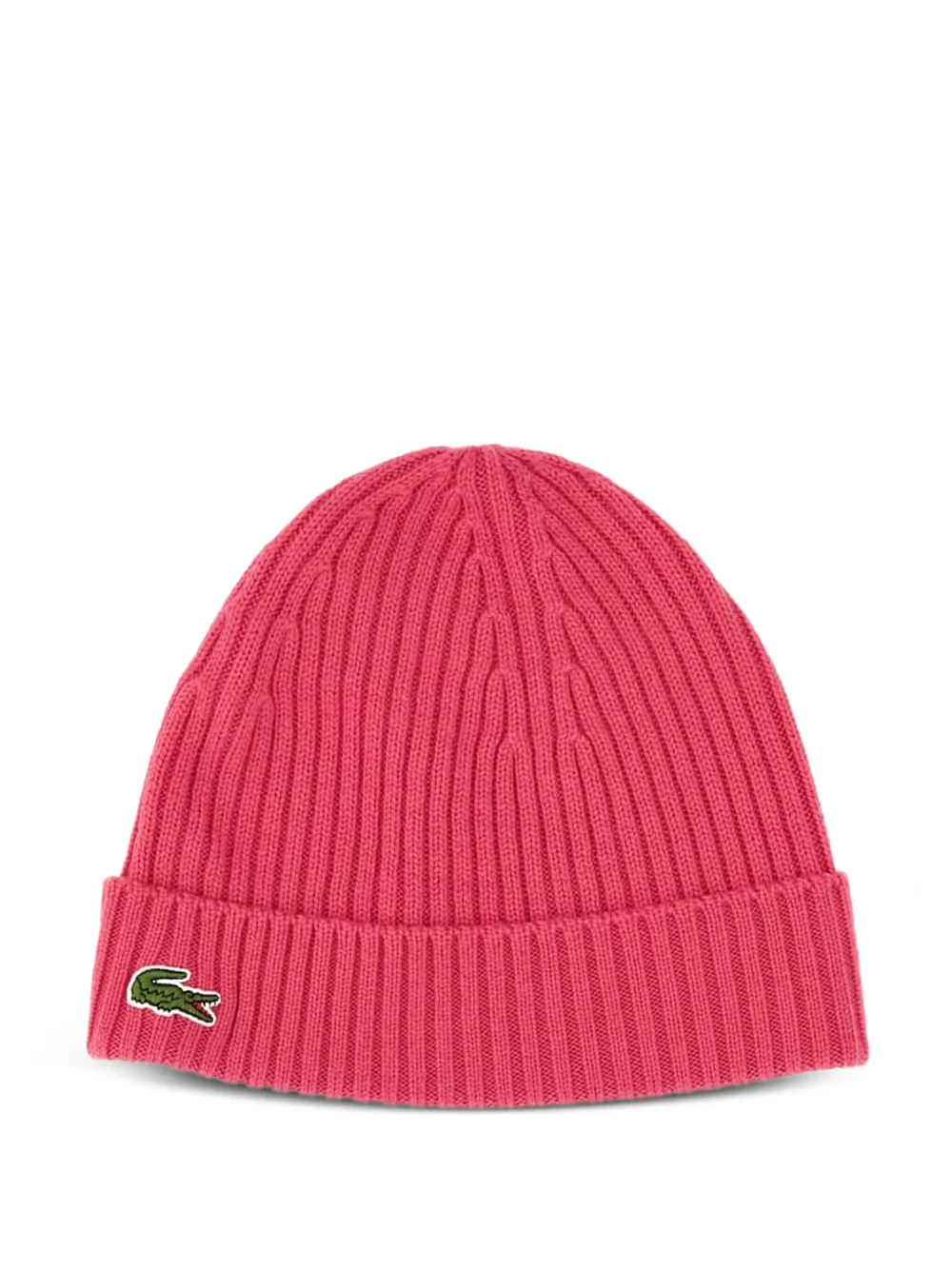 

Шапка бини в рубчик Lacoste, розовый
