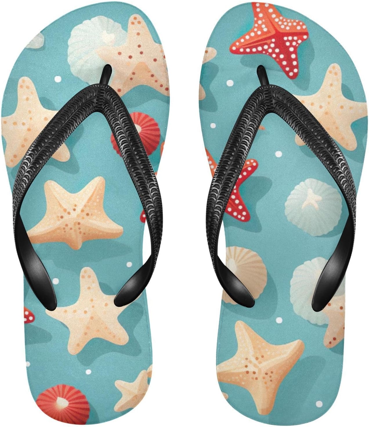 

Пляжные летние сандалии Seashell Starfish для женщин и мужчин, шлепанцы для душа Kfbe