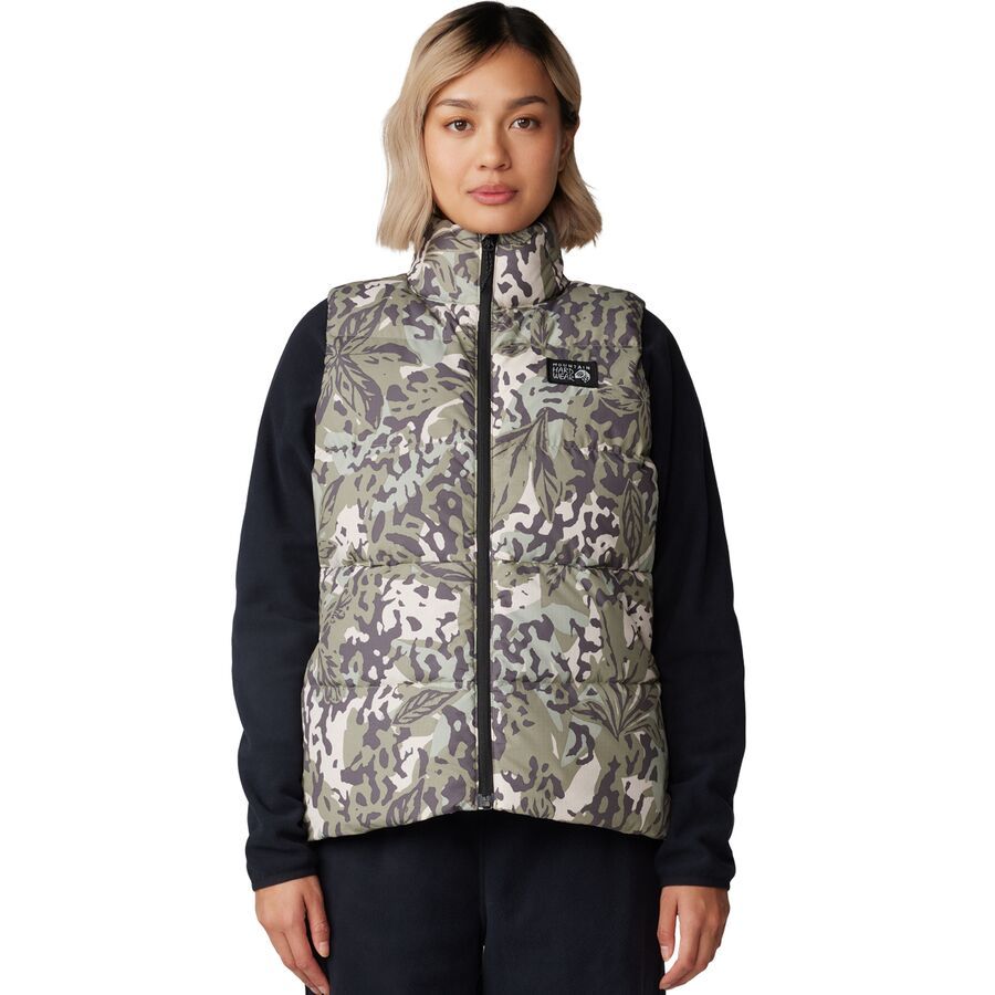 

Пуховый жилет Nevadan для женщин Mountain Hardwear Mountain Hardwear, Mantis Green Forests Floor Print