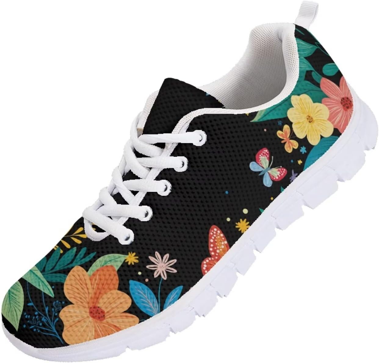 

Мужские кроссовки Funnydude Funny Print для бега, осенние, легкие, дышащие, повседневные теннисные кроссовки, Cartoon Floral