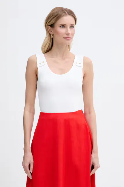 Топ с широкими бретелями Tommy Hilfiger, бежевый