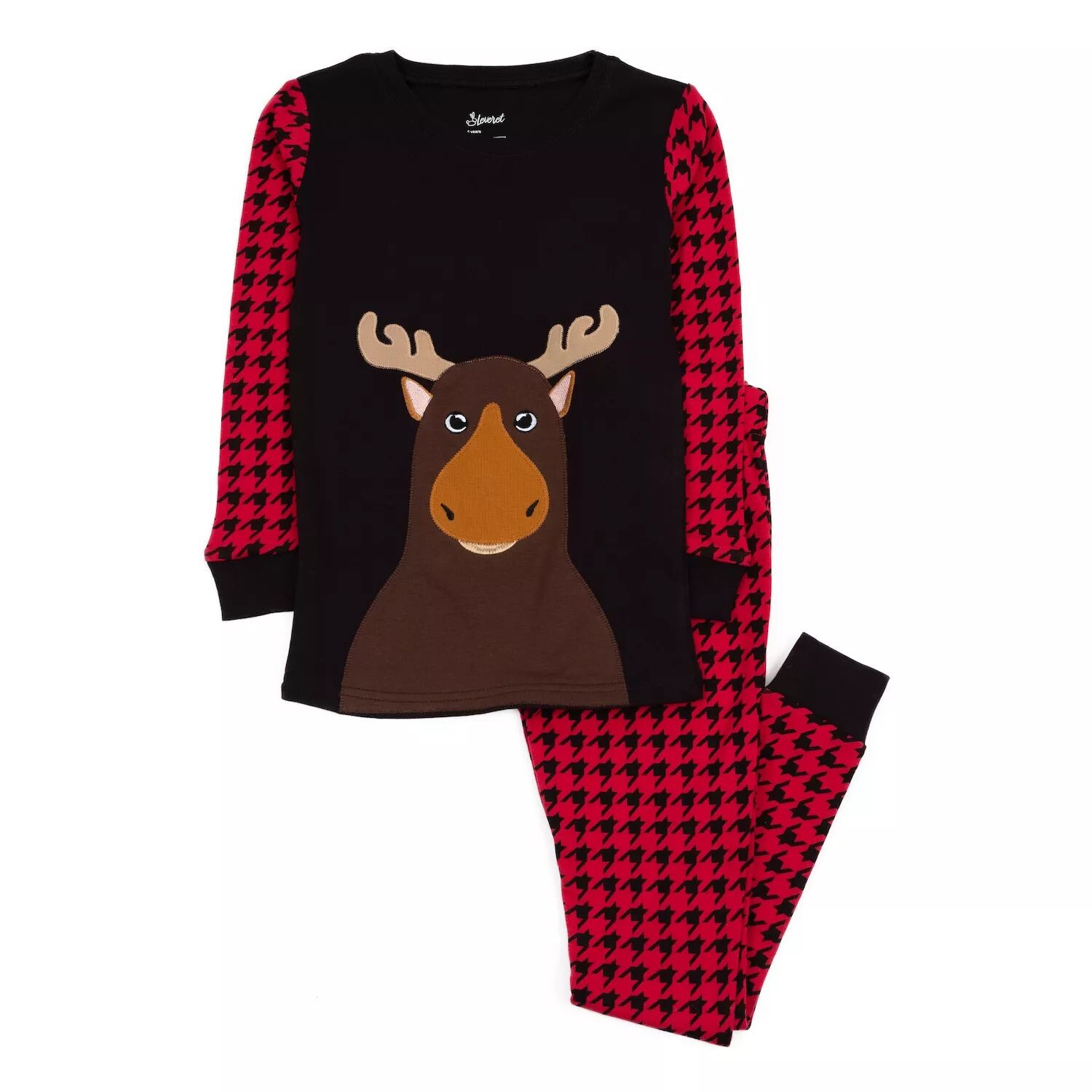 Детская хлопковая пижама из двух предметов Leveret Full Moose Leveret — фото 2