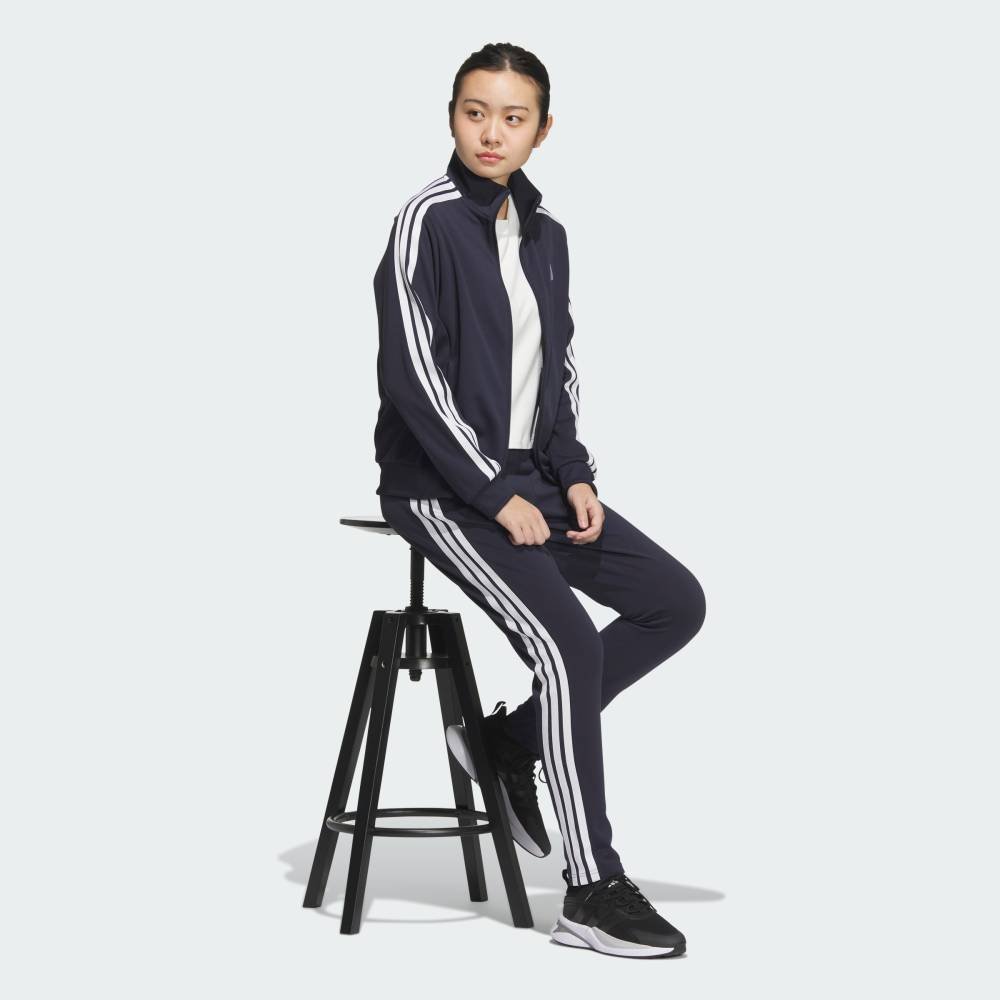 Спортивная футболка с тремя полосками, свободного кроя, двойной вязки. Adidas, blue — фото 3