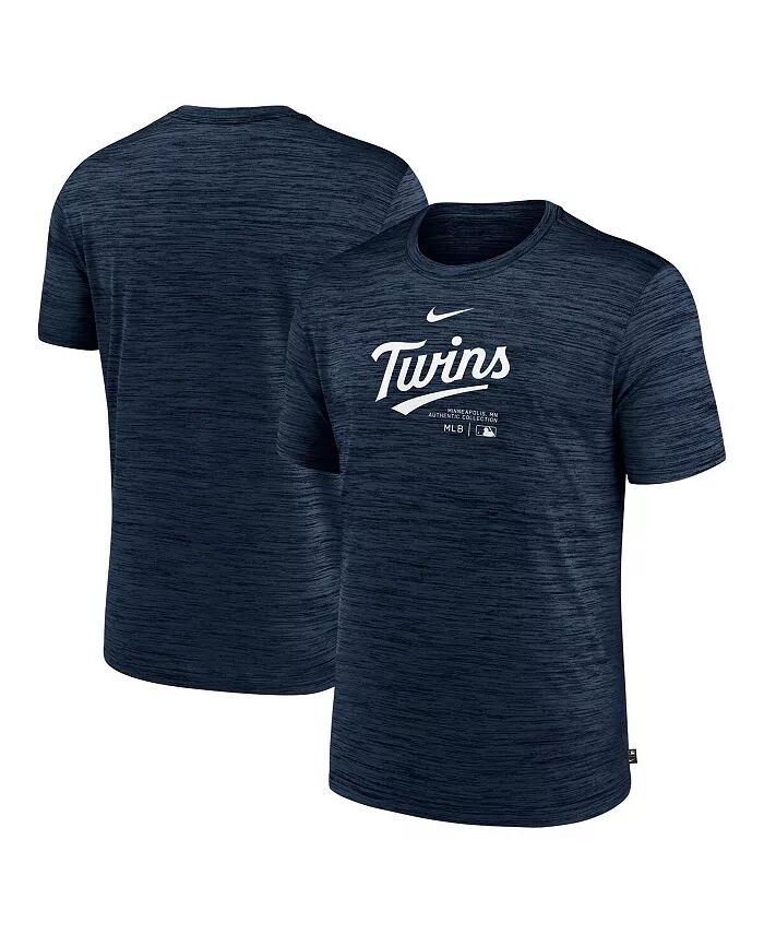 

Мужская темно-синяя футболка Minnesota Twins Authentic Collection Velocity Performance Practice Nike