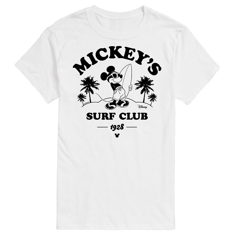 

Мужская футболка с рисунком Микки Мауса Disney's Surf Club, белый