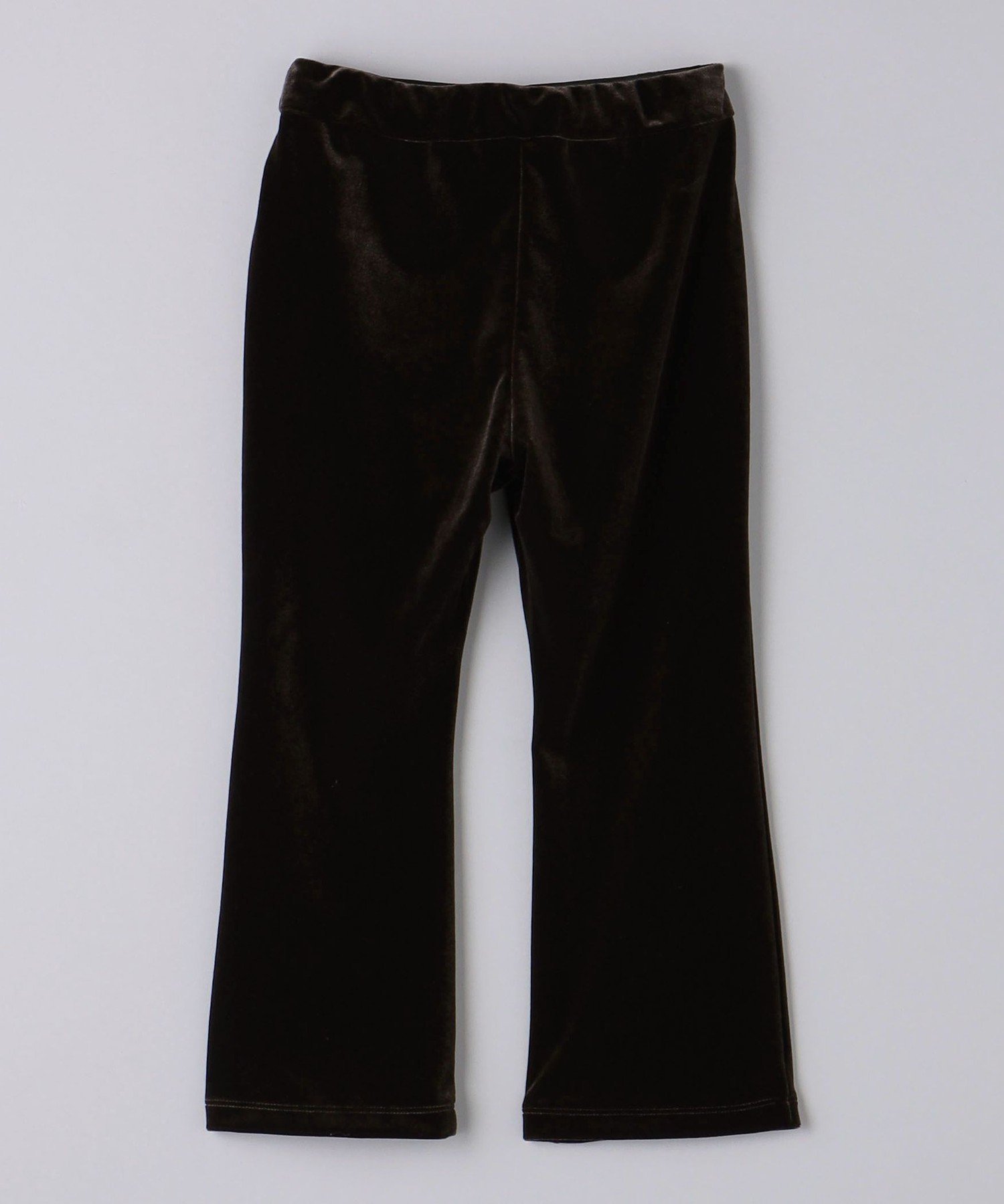 Велюровые брюки-клеш для детей 110-120 см United Arrows, DK.BROWN — фото 2