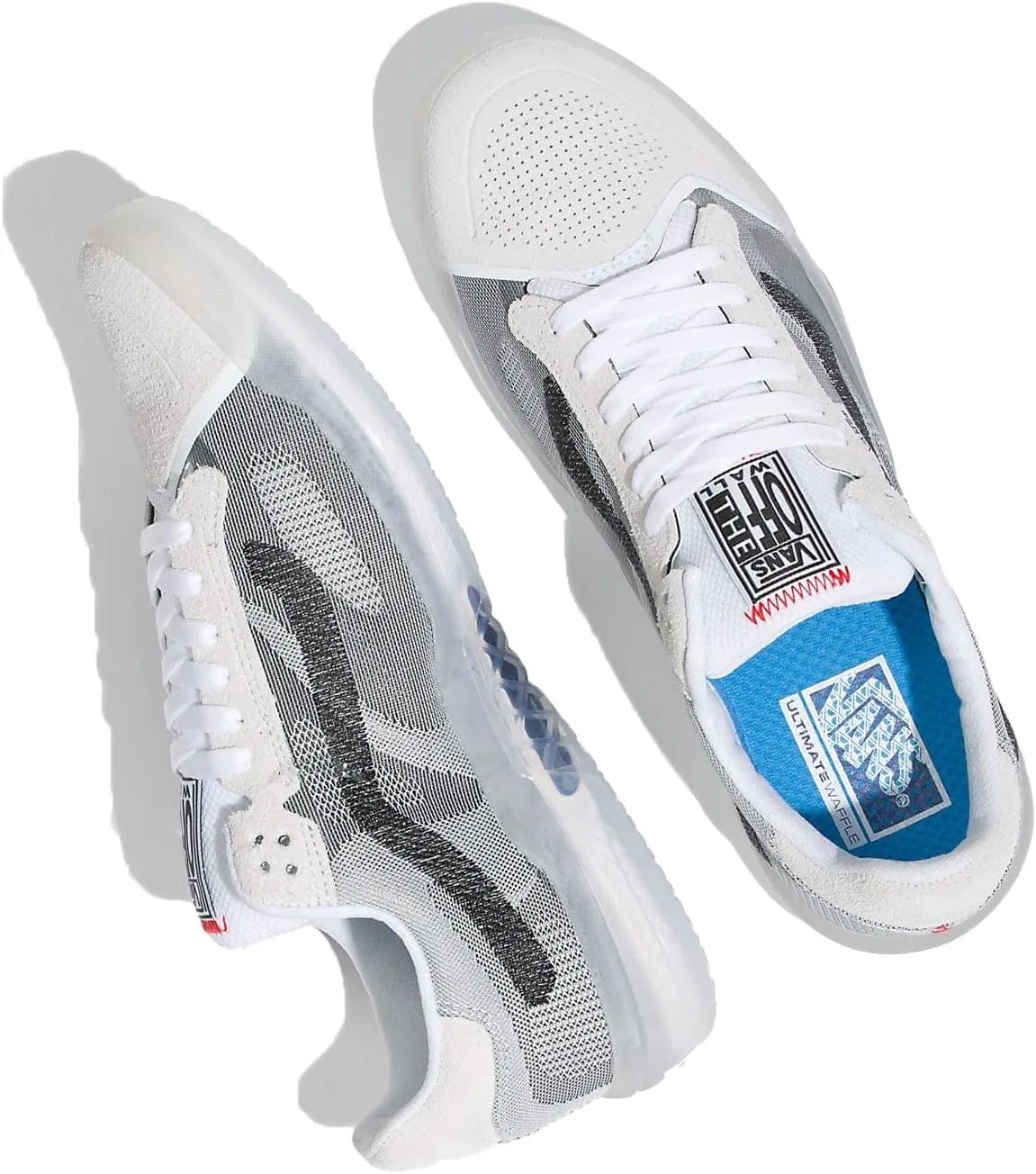 Кроссовки Vans Unisex UA Evdnt Ultimatewaffle Athletics (Deuce) True White/Red — фото 2