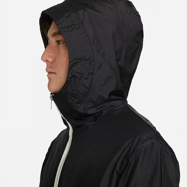 Куртка Nike Sportswear Essentials Anorak Jacket 'Black', черный — фото 3