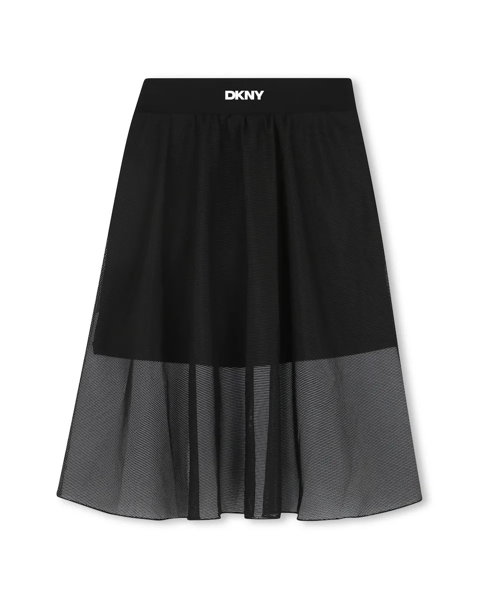

Детская однотонная юбка DKNY, черный