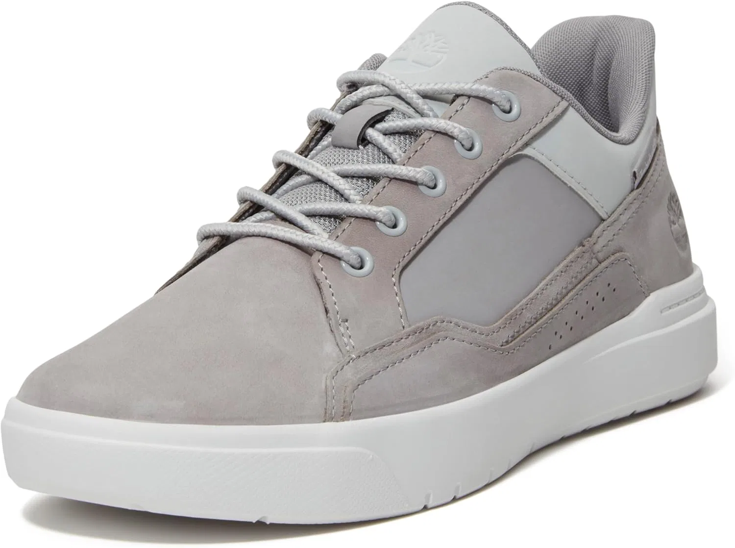 Мужские низкие кроссовки Timberland Allston на шнуровке, Light Grey Nubuck Leather
