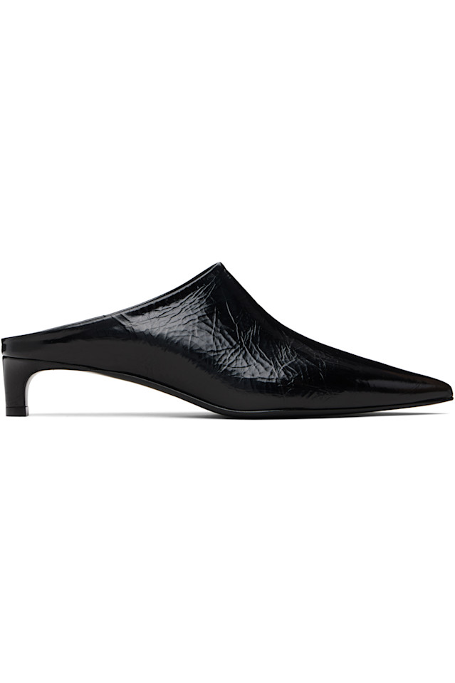 Туфли на каблуках-мулах Jil Sander, черный