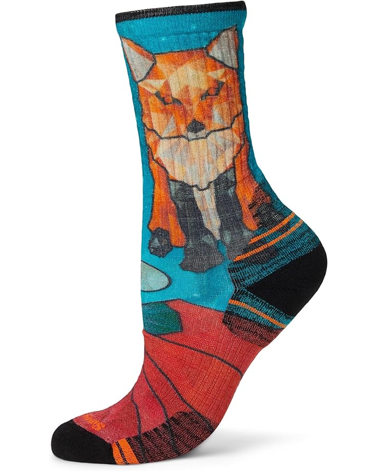 

Носки Smartwool Hike Targeted Cushion Geo Fox Print Crew Socks, цвет Capri