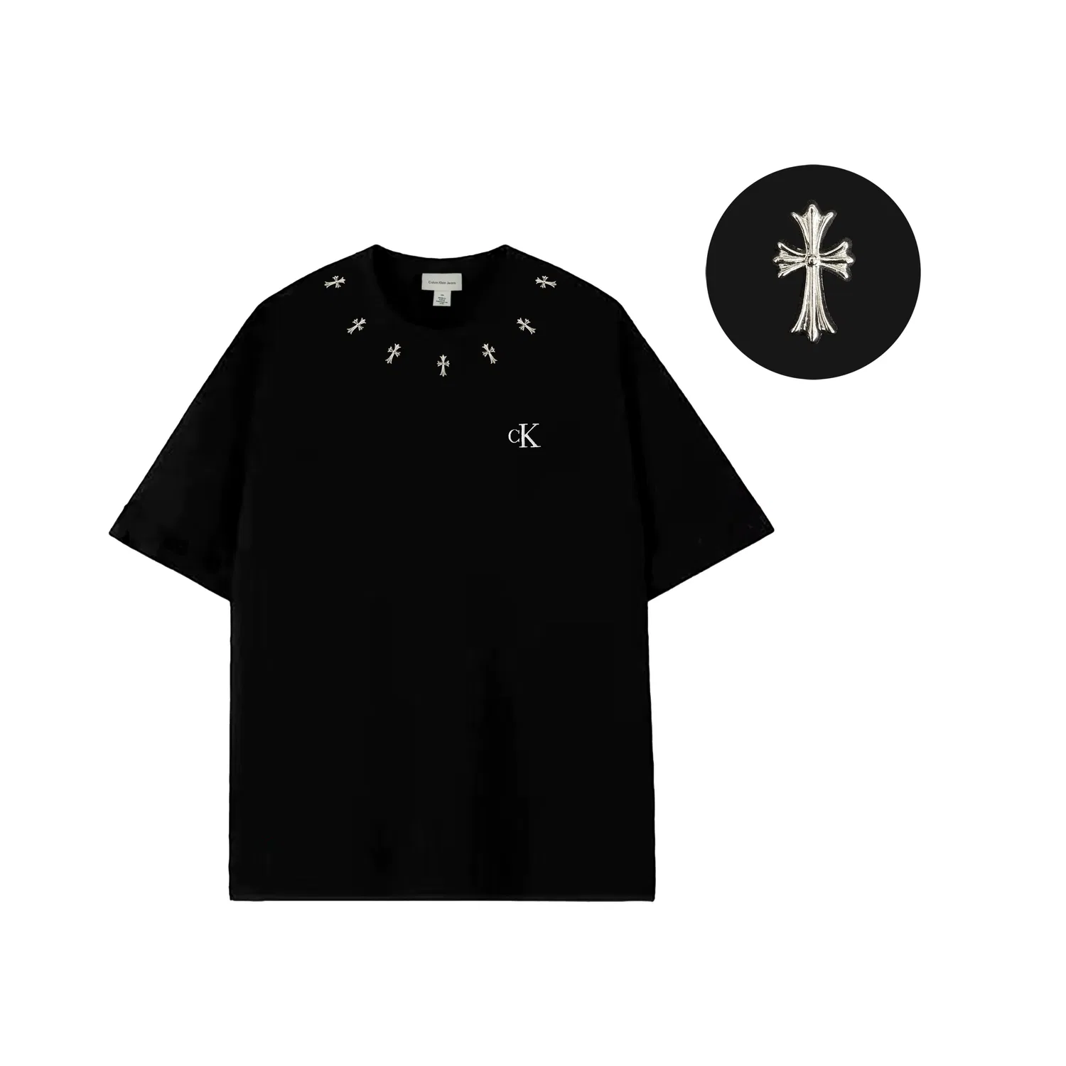 Футболка с круглым вырезом Calvin Klein Black — фото 3