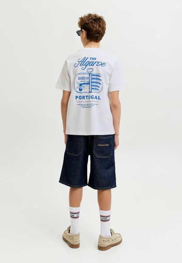 Футболка с принтом Jack & Jones Junior, ярко-белый — фото 2