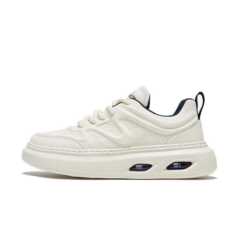 U.S. POLO ASSN. Низкие скейтбордские кроссовки мужские бело-красные, цвет White Red — фото 3