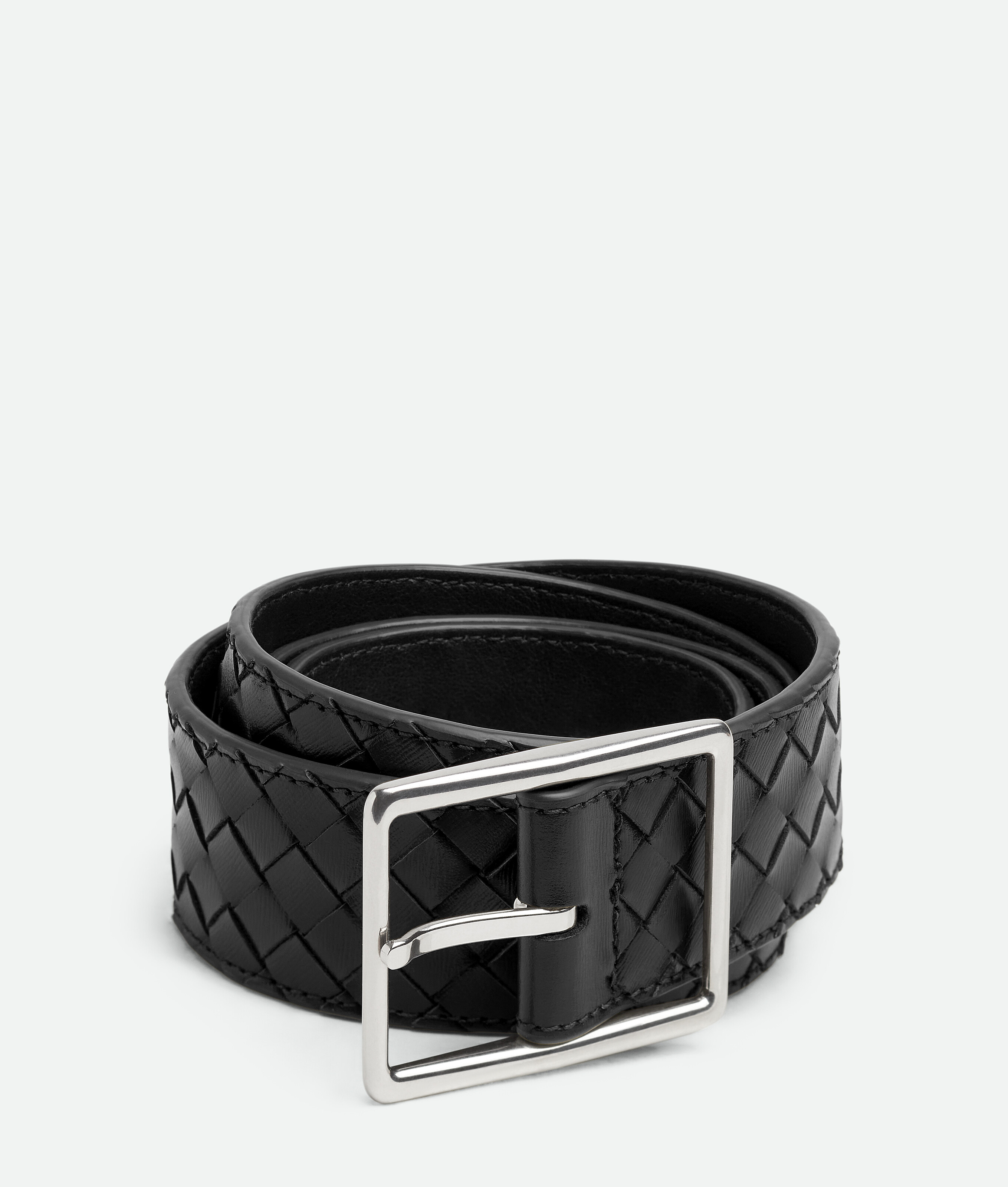 

Ремень Intrecciato piccolo Bottega Veneta, черный