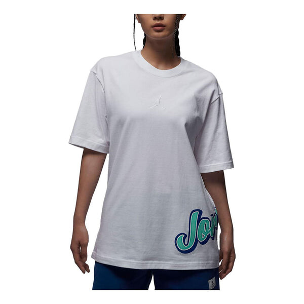 

Футболка (WMNS) Air Jordan logo 'White', белый