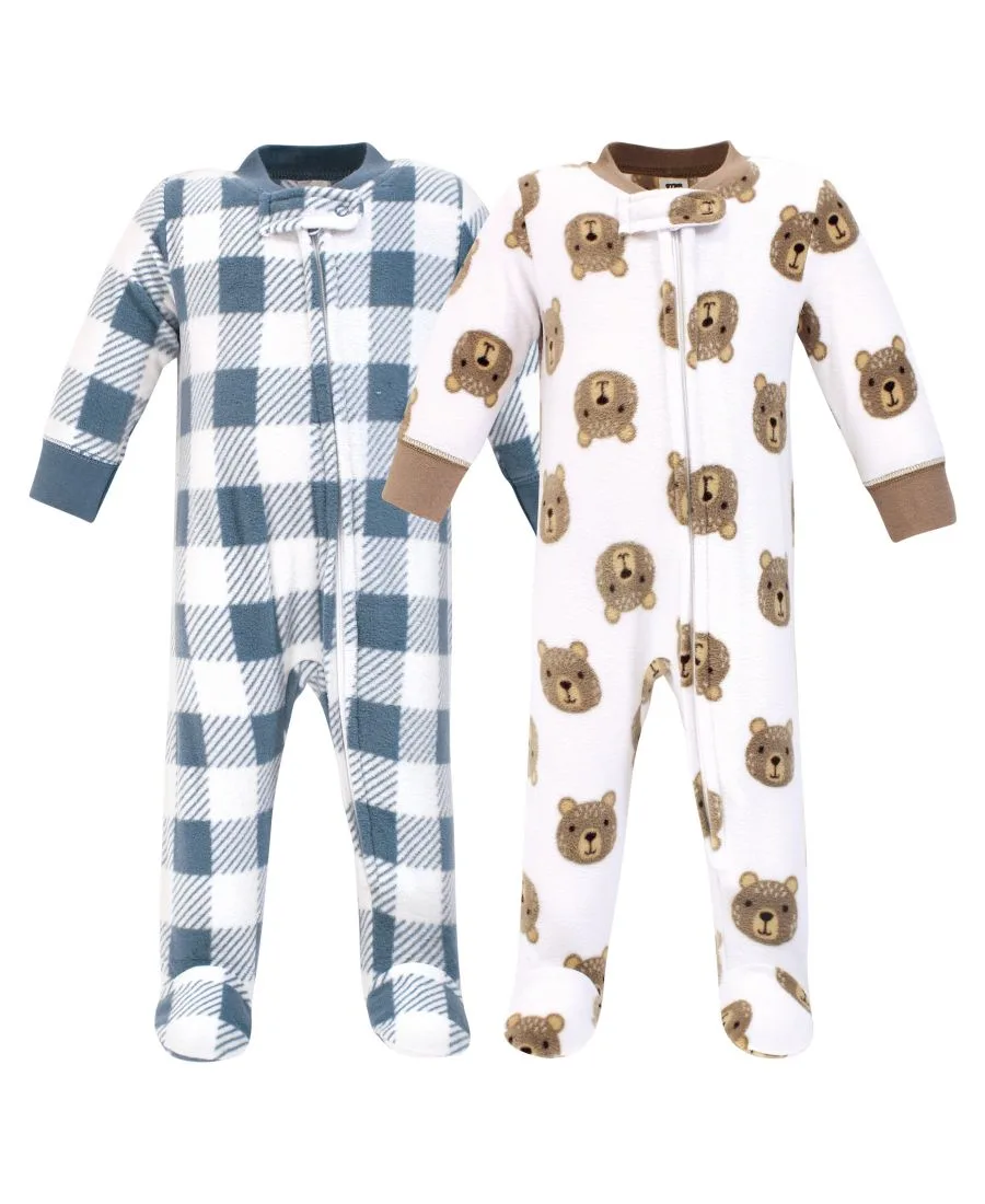 Уютный флисовый комбинезон для дневного и ночного времени Hudson Baby, Little Bear