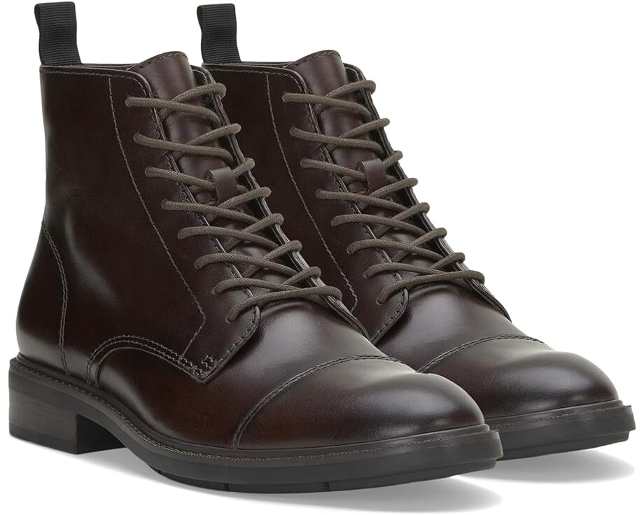 

Ботинки Vince Camuto Ferko Lace-Up Cap Toe, цвет Dark Brown