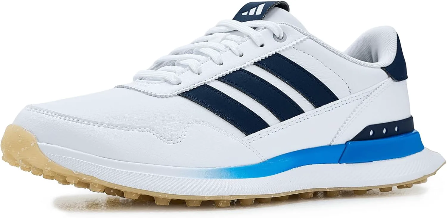 Мужские кожаные кроссовки Adidas S2g 26, белый/темно-синий/синий