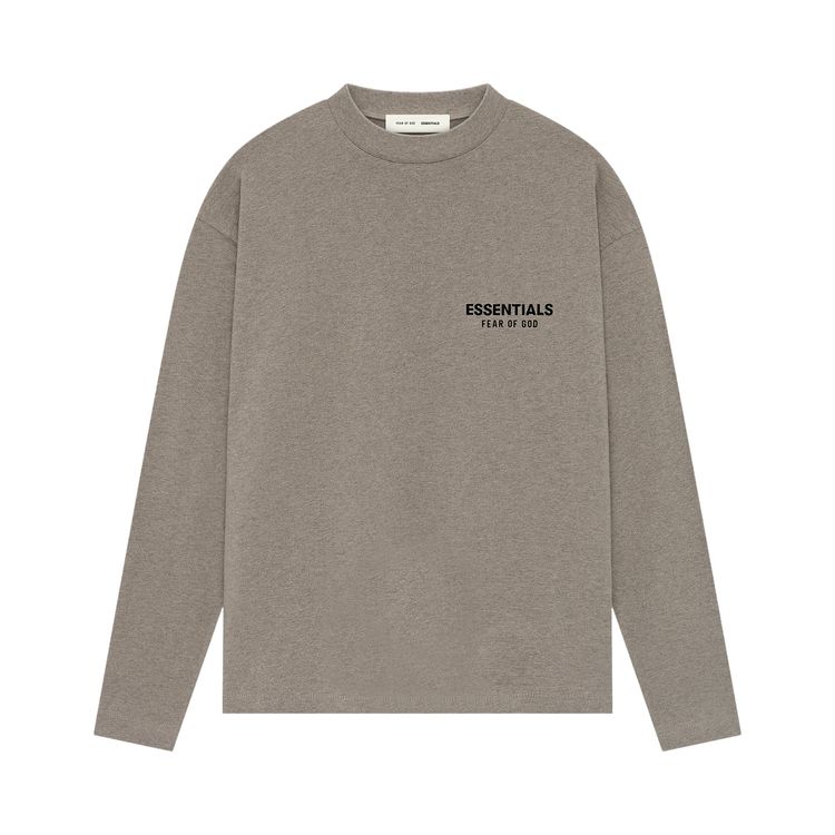 

Футболка Fear of God Essentials Classic Long-Sleeve Tee 'Homestead Heather', серый