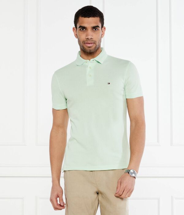 

Рубашка поло Slim fit Tommy Hilfiger, голубой