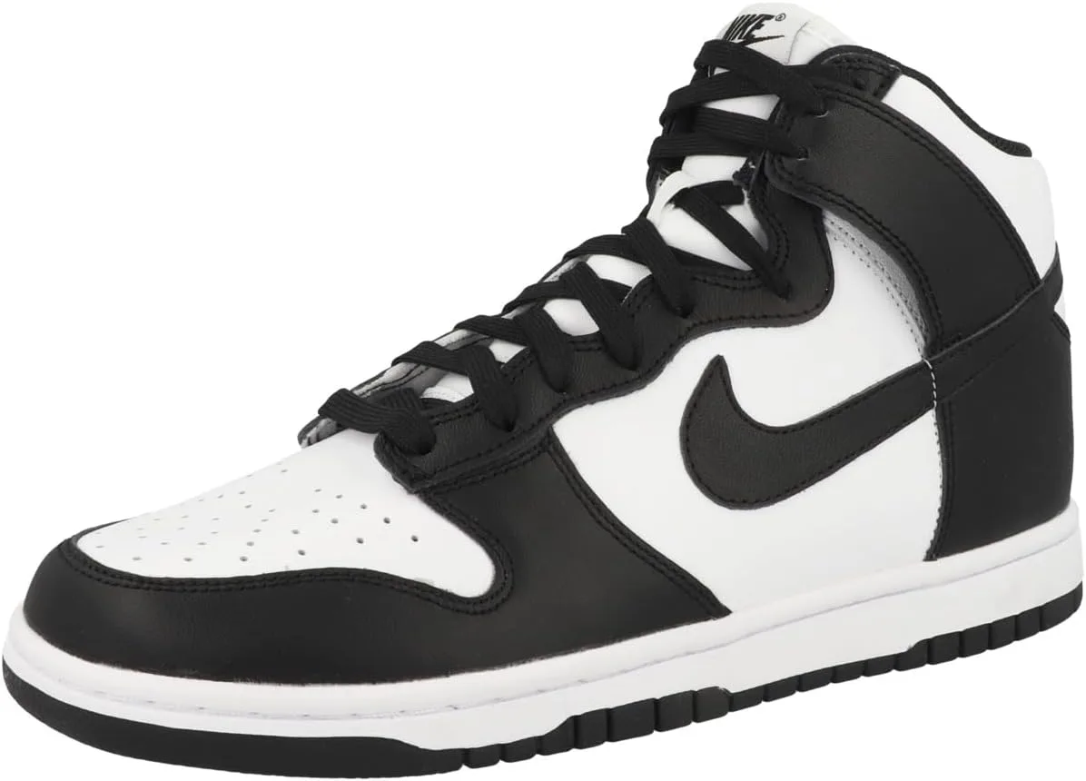 Кроссовки Nike Unisex Dunk High Retro, белый/черный — фото 4