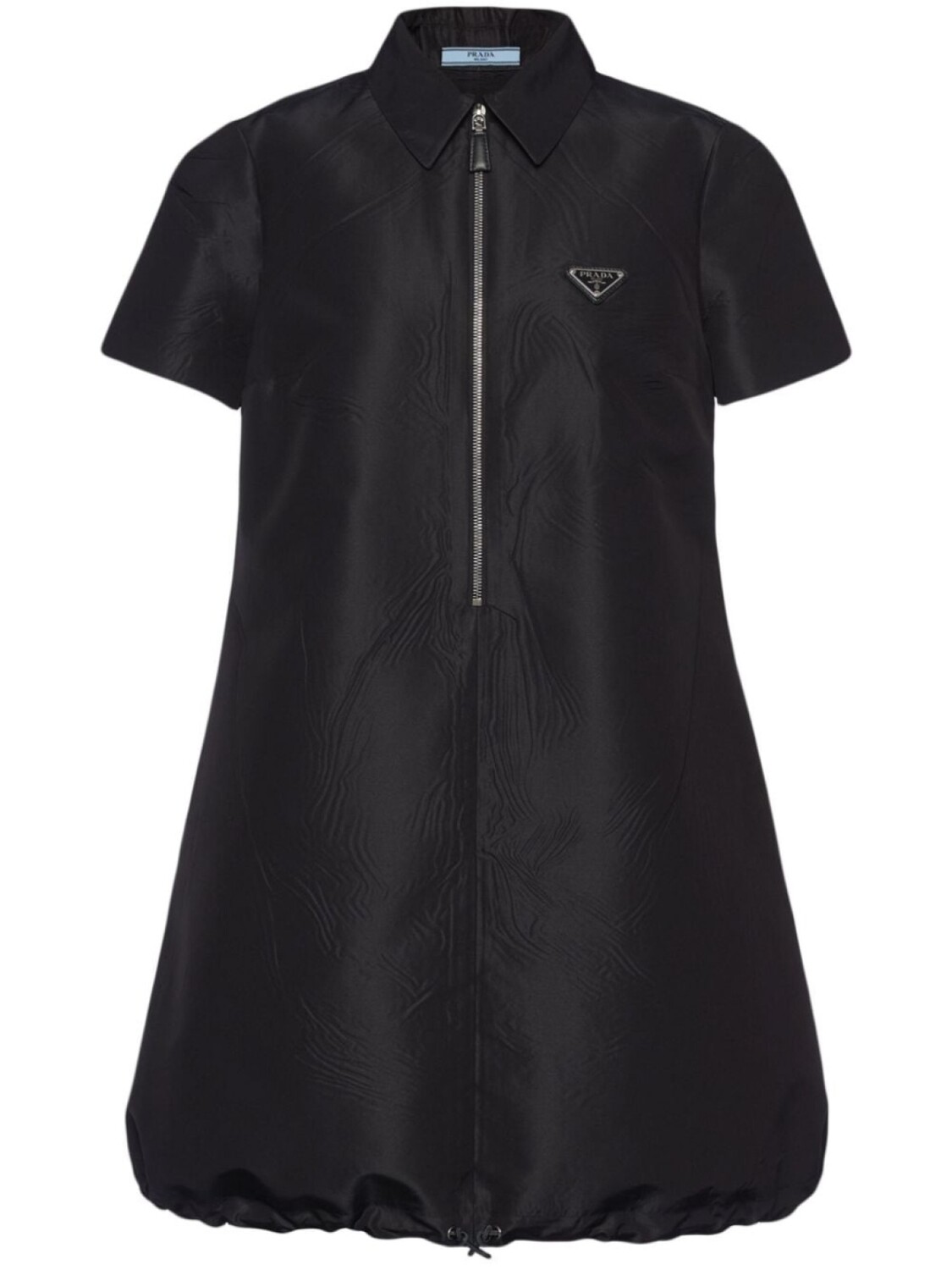 

Prada платье мини с логотипом, черный