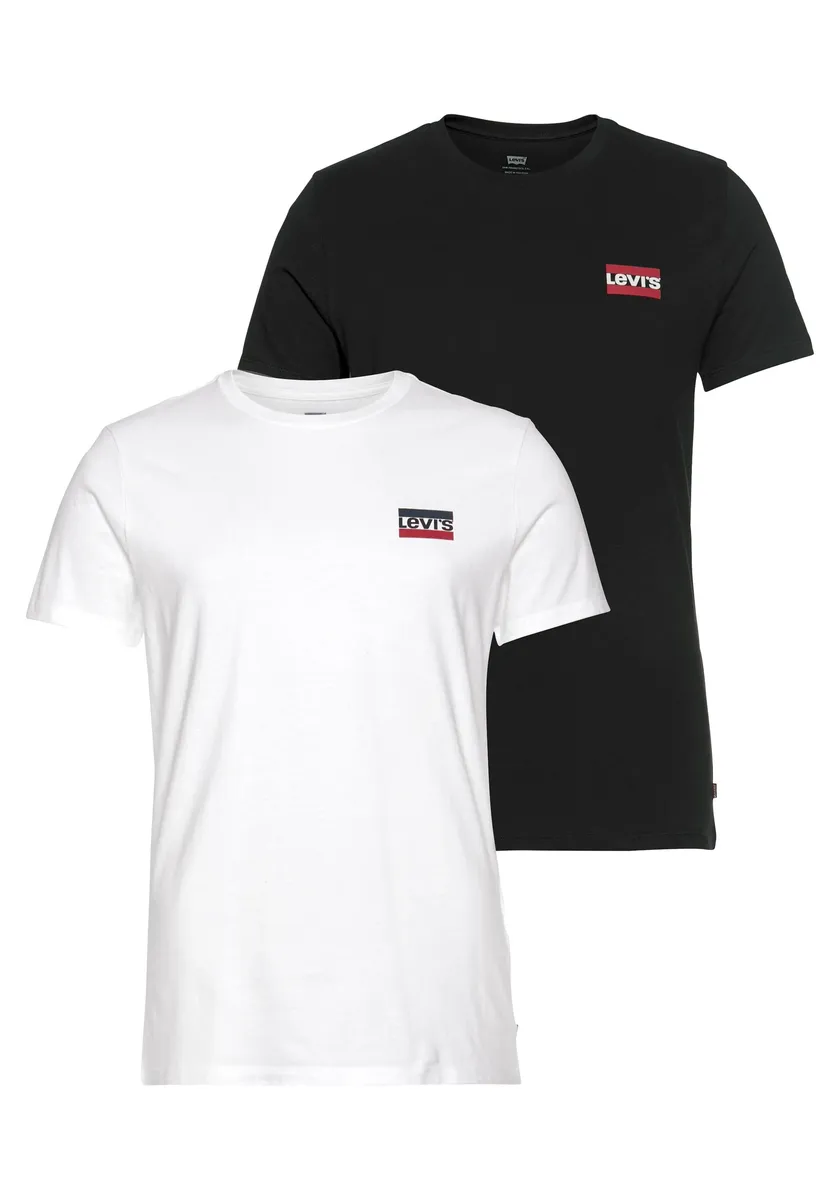 

ФУТБОЛКА Levi's "LE 2PK CREWNECK GRAPHIC", черно-белый
