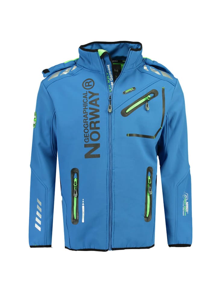 

Geographical Norway Синяя куртка из софтшелла Royaute