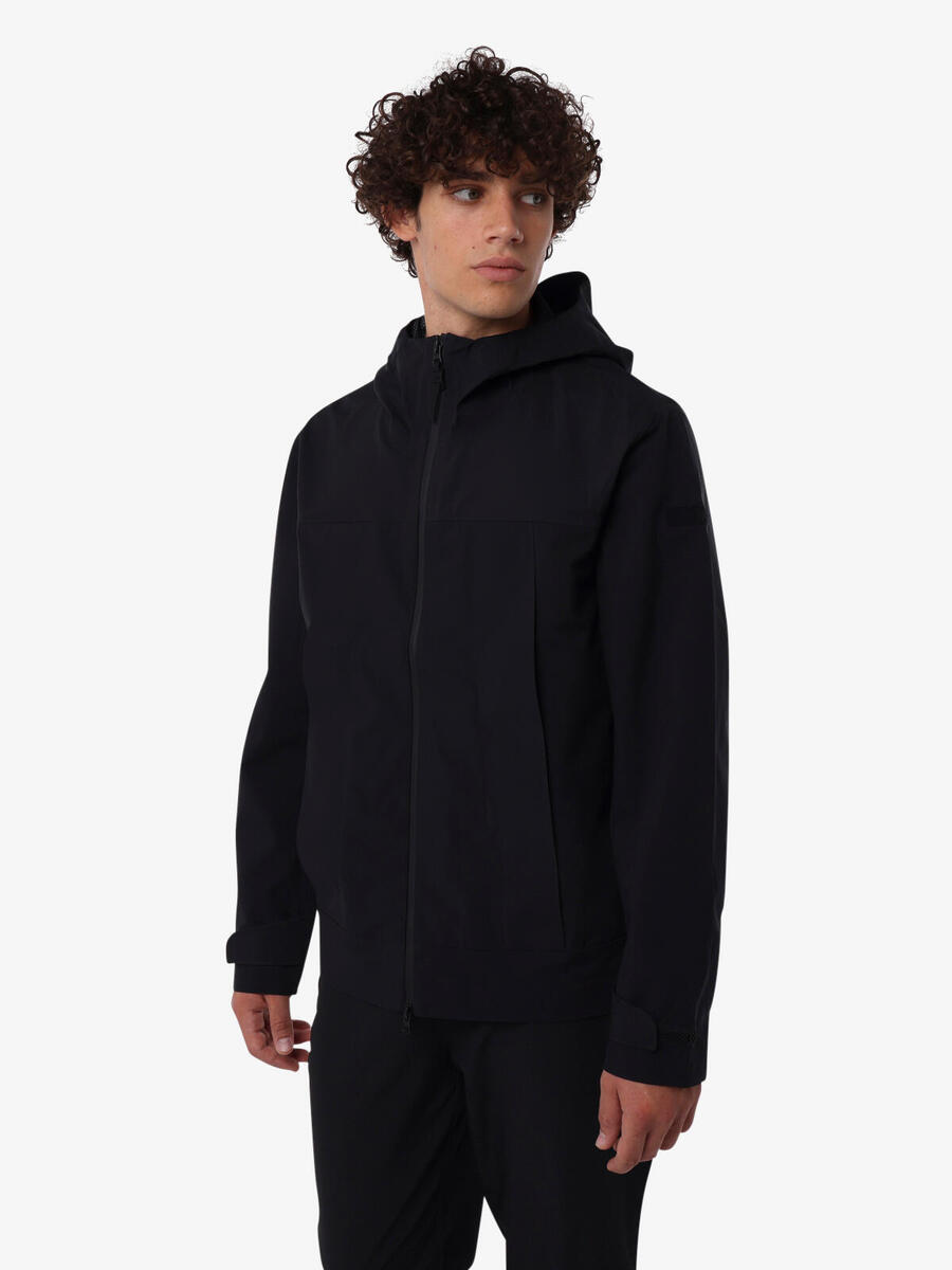 

JAKED Черная синтетическая фитнес-куртка для мужчин