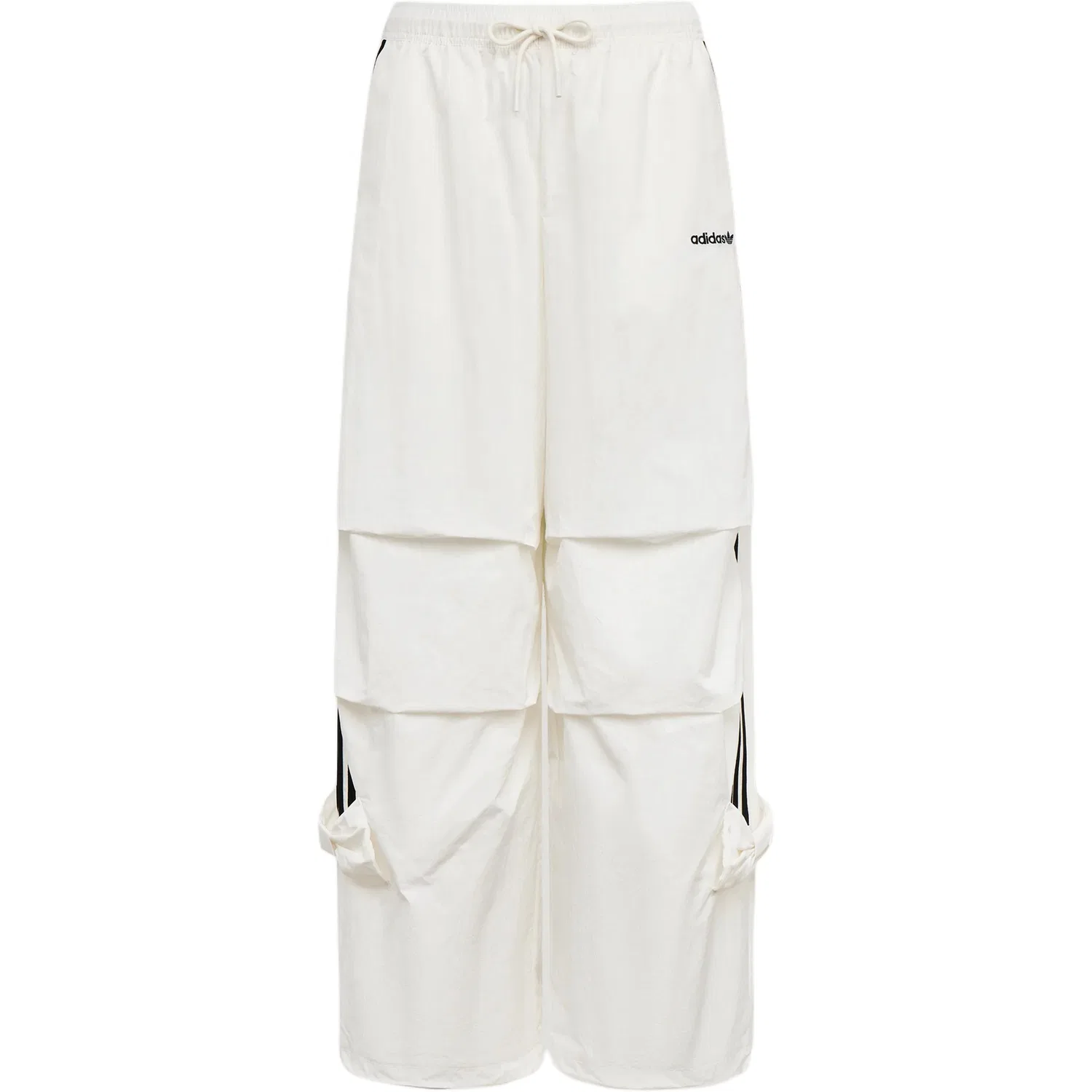 Спортивные штаны Parachute Adidas Originals бело-черные