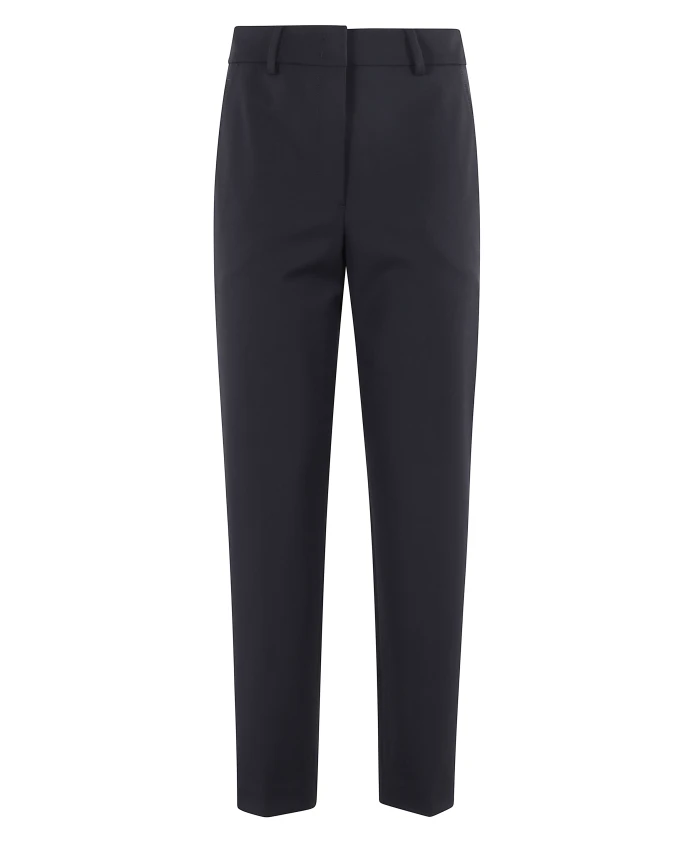 

Синие прямые брюки с высокой талией Seventy, синий