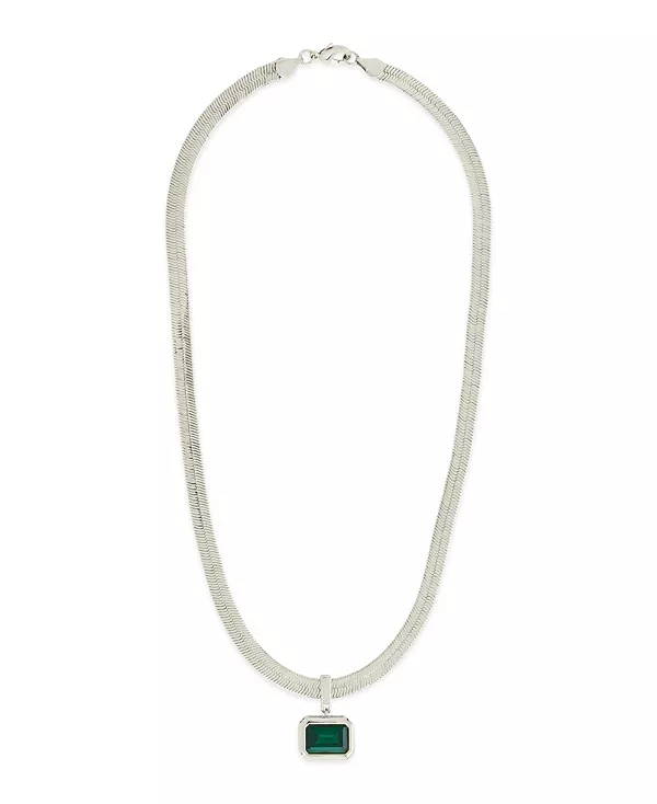 

Ожерелье с подвеской в виде ёлочки из кубического циркония Calder Sterling Forever, silver