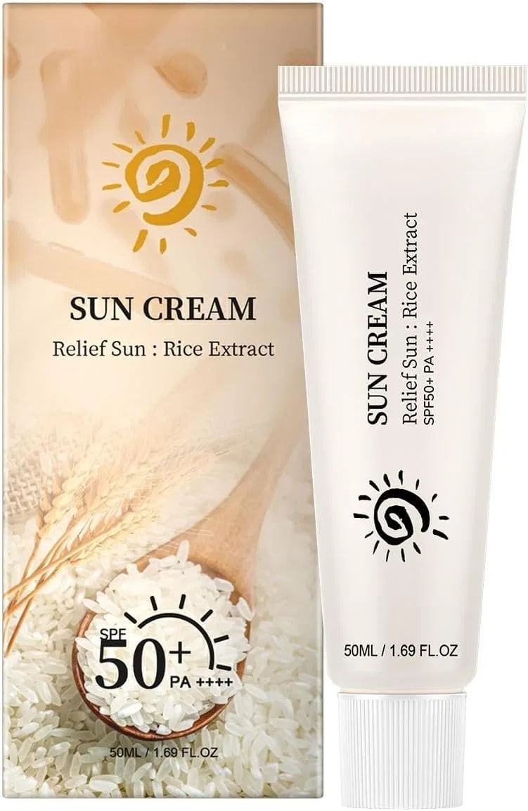 Солнцезащитный крем SPF50+ PA++++ с экстрактом риса RWS, 50 мл
