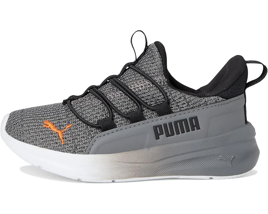 Кроссовки PUMA Kids Softride One4All Slip-On Shoes (Little Kid), Black/Cool Dark GraySee Less — фото 4