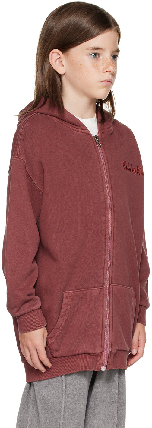 

BlabLakia Kids Бордовое худи с вышивкой, Красный, BlabLakia Kids Бордовое худи с вышивкой
