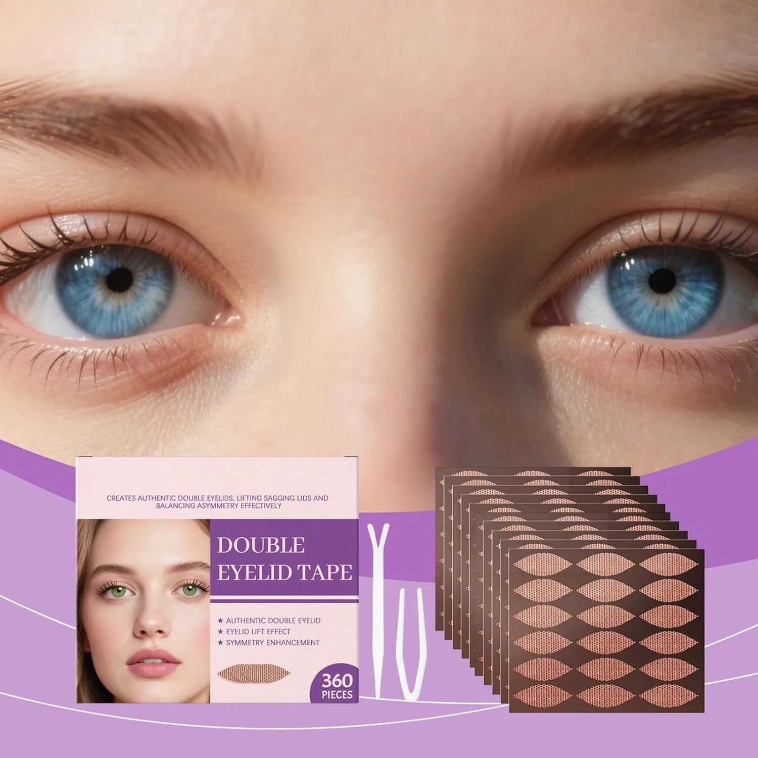 Лента для подтяжки век Eye Lift Tape 360 шт, бежевая — фото 3