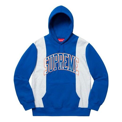 

Толстовка fw19 week 4 paneled arc hooded sweatshirt Supreme, синий
