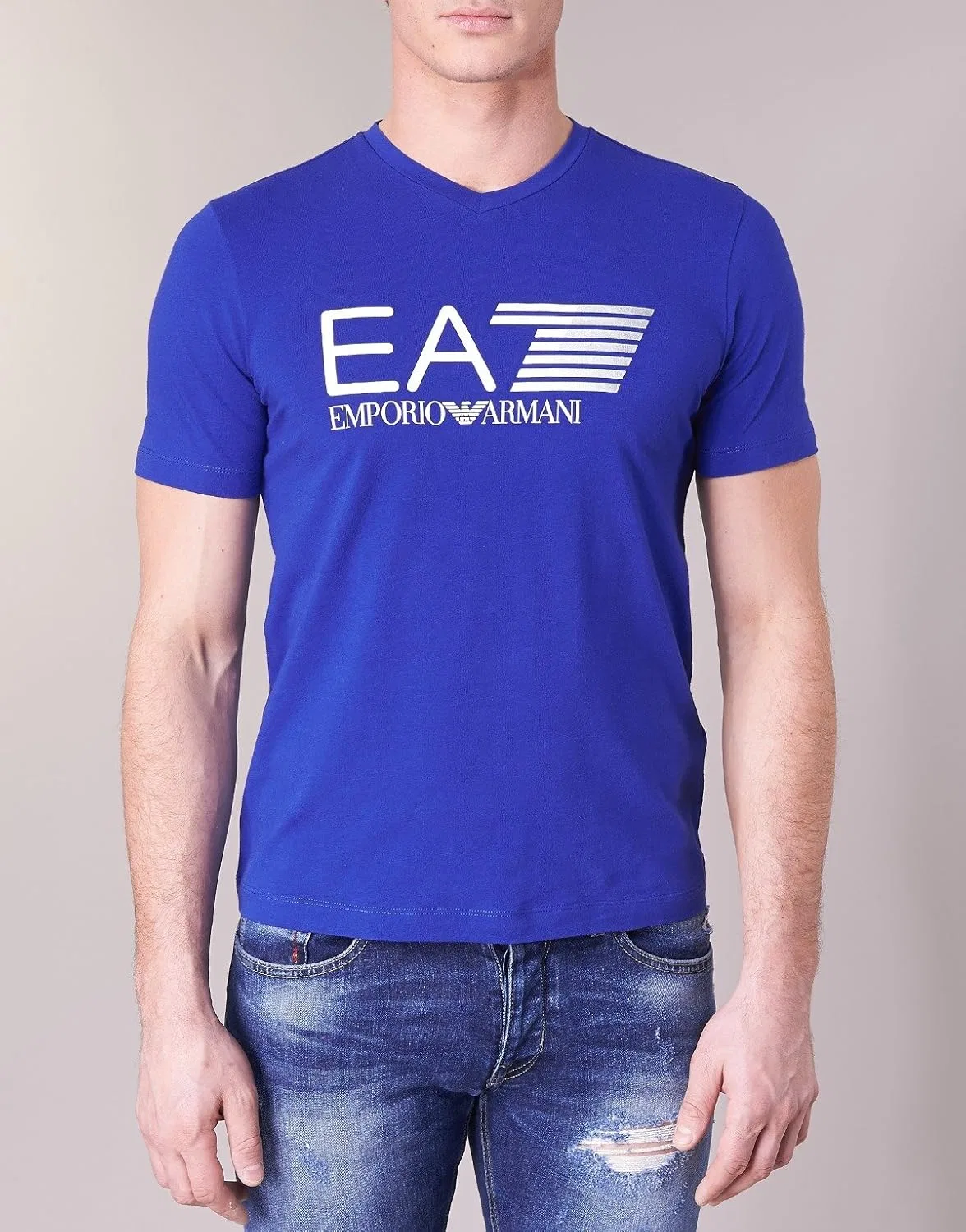 Мужские футболки Emporio Armani EA7 Train Visibility Blue — фото 4