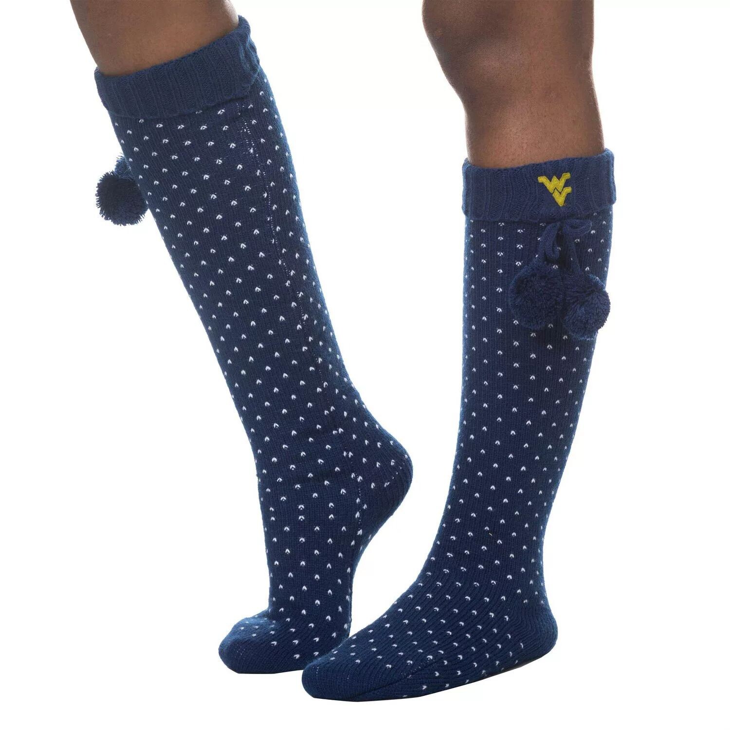 

Женские гольфы ZooZatz Navy West Virginia Mountaineers