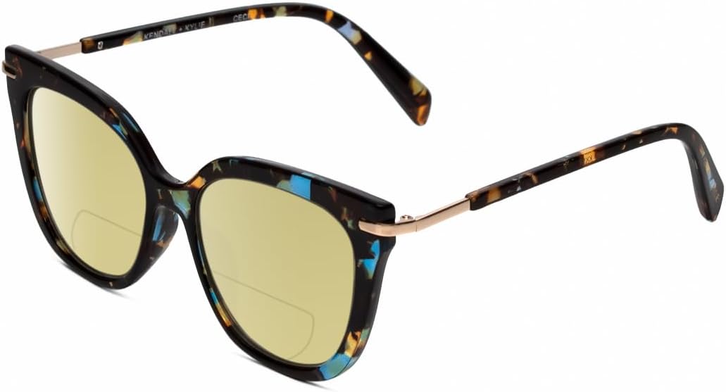 

Солнцезащитные очки для чтения Calabria K+K CECI Cat Eye Polarized BiFocal Reading Sunglasses Blue Tortoise Havana Women Trendy Sunnies Sun Glasses Readers, Blue Demi Tortoise Havana/Yellow Lens