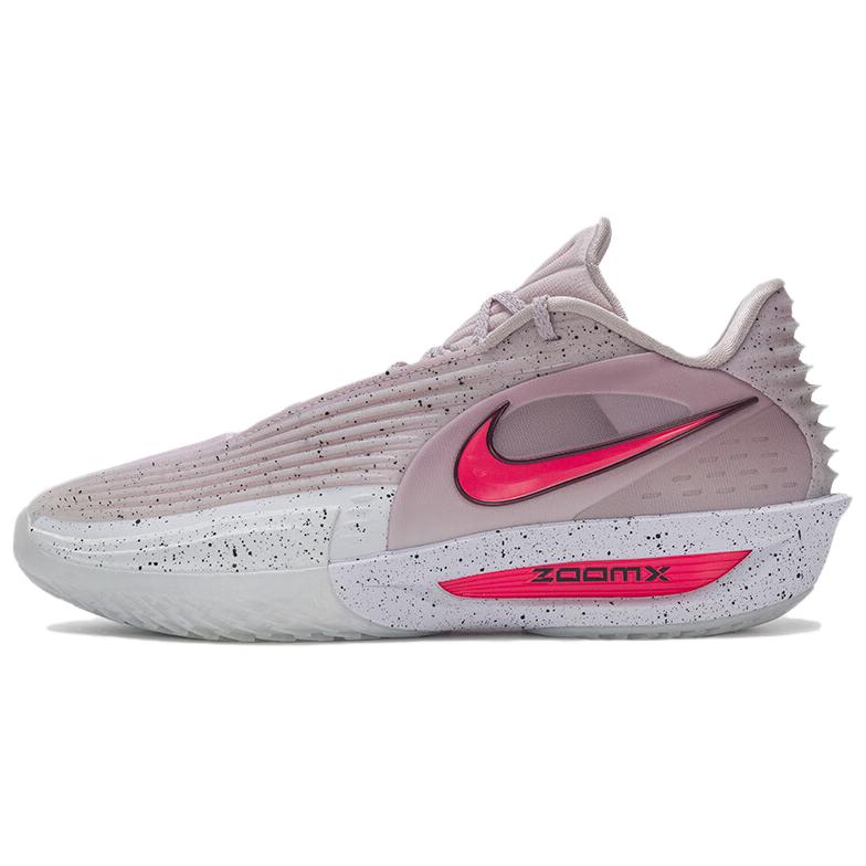 

Nike Баскетбольные кроссовки Air Zoom GTCut 3 с амортизацией, износостойкие, дышащие, низкие, мужские, розовые, белые