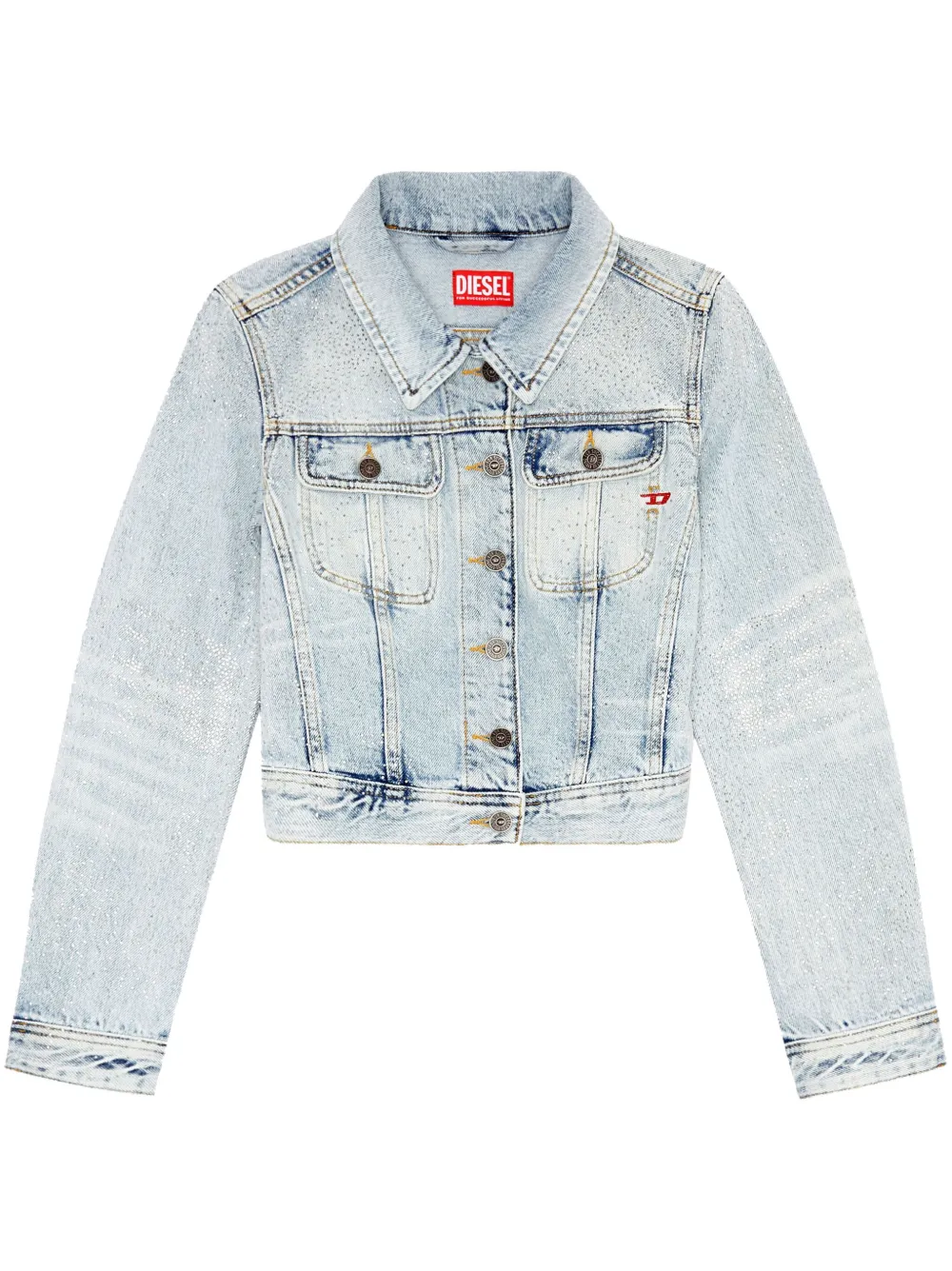 

Укороченная джинсовая куртка De-Slimmy-S DIESEL, синий