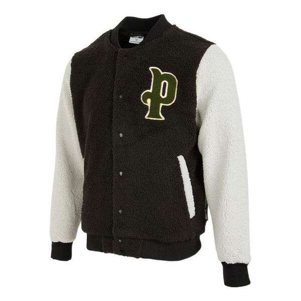 

Куртка logo sherpa baseball jacket 'black' Puma, черный