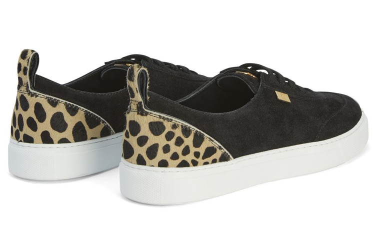 Женские кожаные низкие кроссовки Zenas Suede Low top Sneakers Giuseppe Zanotti — фото 4