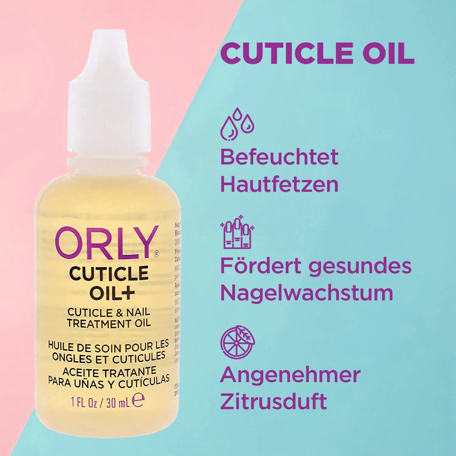 Масло для кутикулы и ногтей Orly Cuticle Oil + Treatment, 30 мл Orly — фото 2