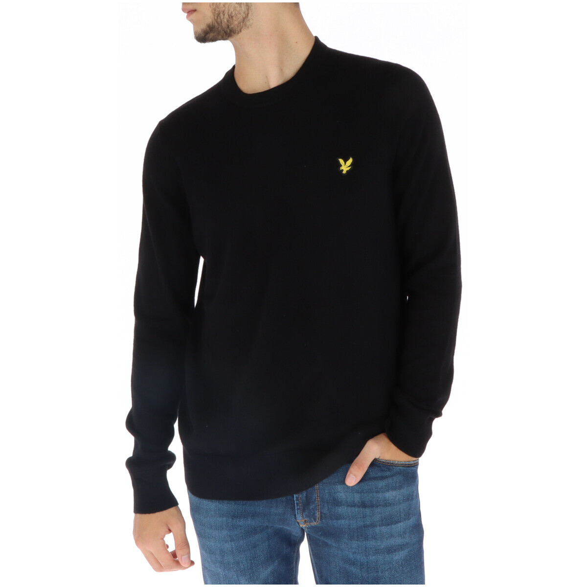 

Джемпер Lyle & Scott с круглым вырезом, черный